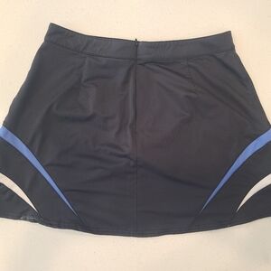 Bollé Sport Tennis Skort • Black with Blue/White Detail | Size 12